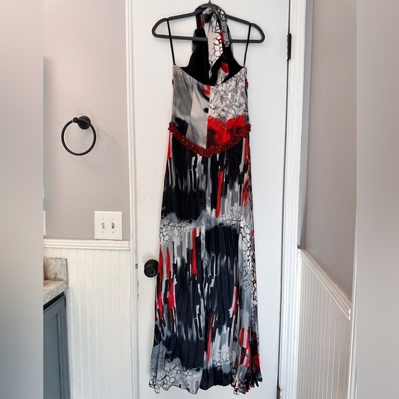 Alchera Halter Maxi Dress with Pleated Skirt, Size 40 (XS) - Picture 7 of 16